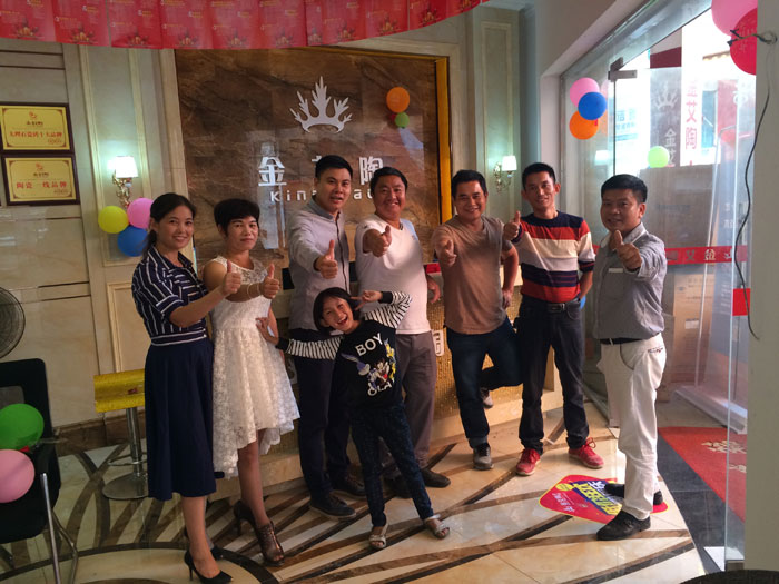 陶瓷一线品牌网信快3·(中国游)官方网站瓷砖都昌店周年庆签单不休，喜报来袭