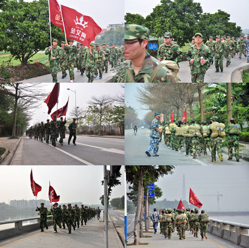 10公里野表拉练，我们跑步前进